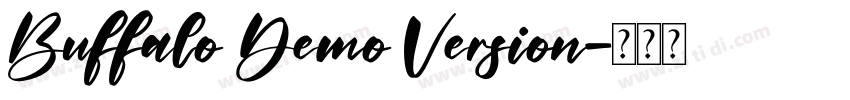 Buffalo Demo Version字体转换
